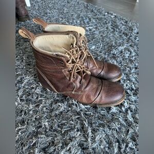 Bed|Stu Men’s Leather Lace-Up Boots Size 10